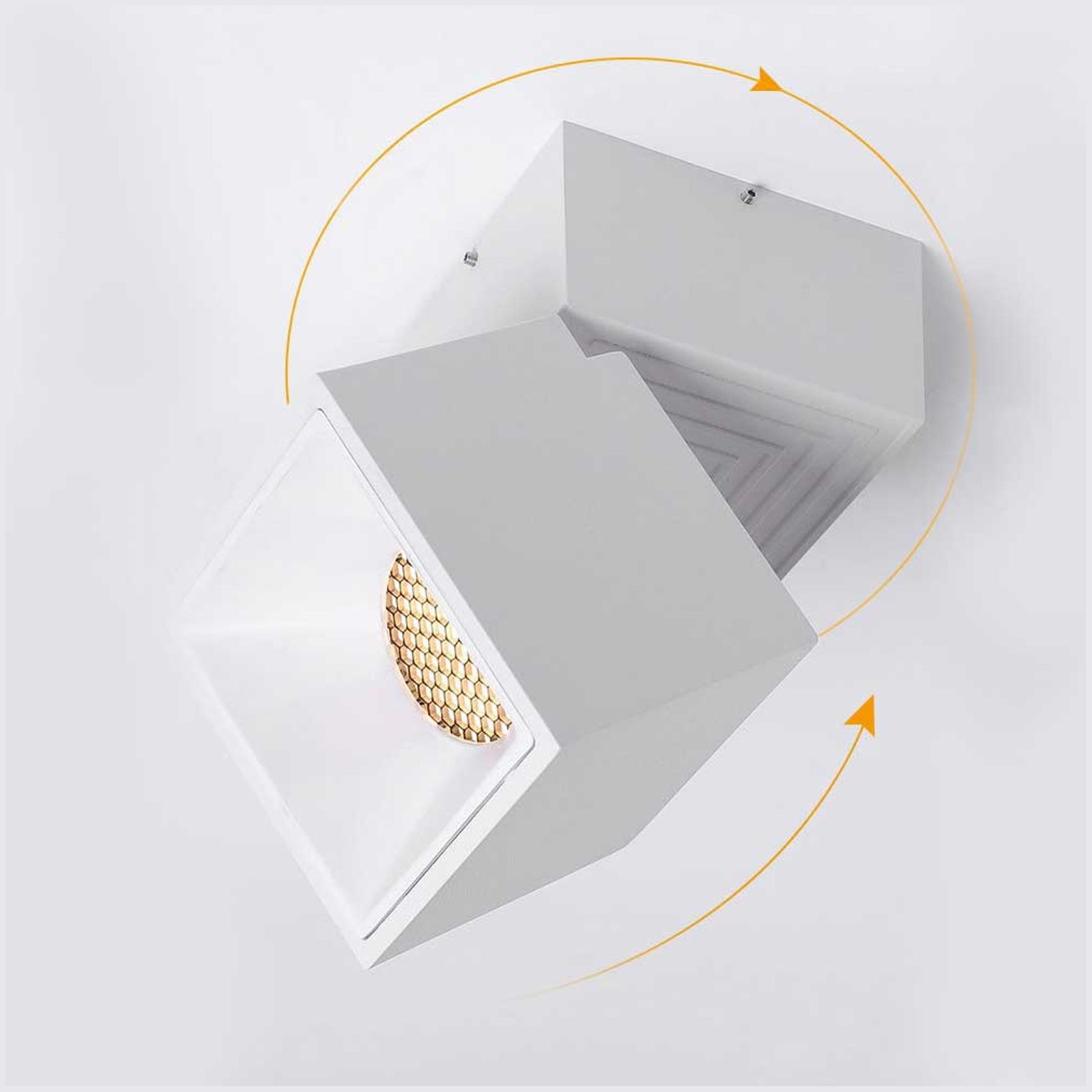 12W LUKA Square Adjustable Surface Downlight gallery detail image