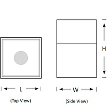 12W LUKA Square Adjustable Surface Downlight gallery detail image
