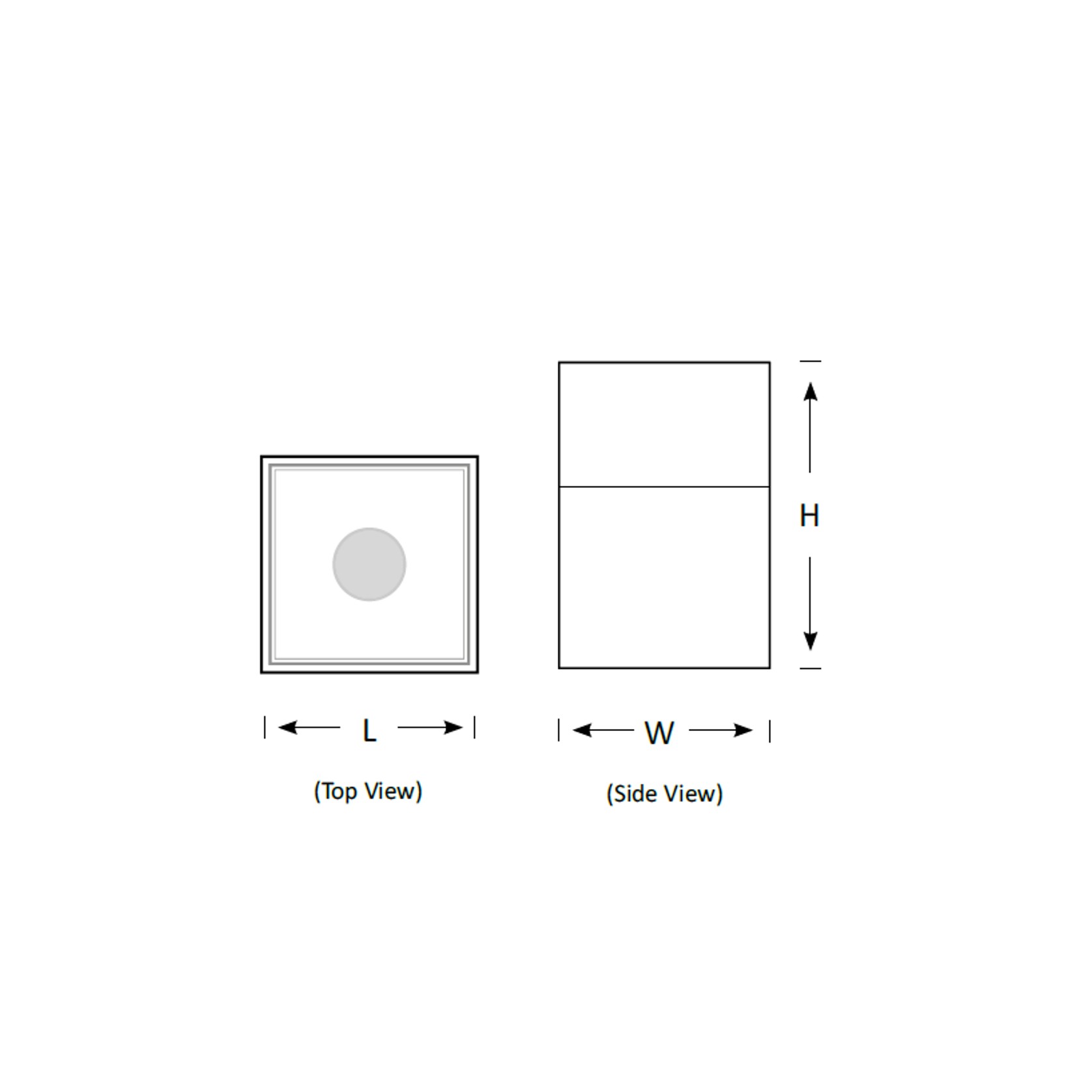12W LUKA Square Adjustable Surface Downlight gallery detail image