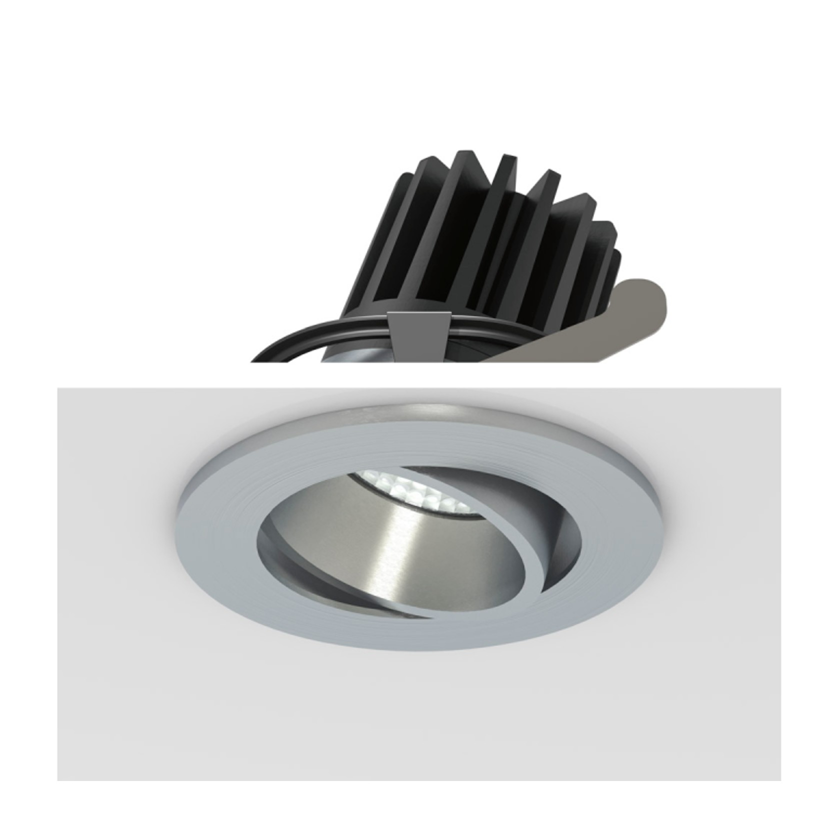 Round Tilt Recessed Downlight gallery detail image