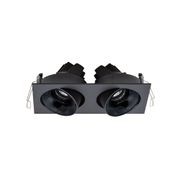 Cevon Dark Art Tilt/Rotate - 2x 11W Double Downlight gallery detail image