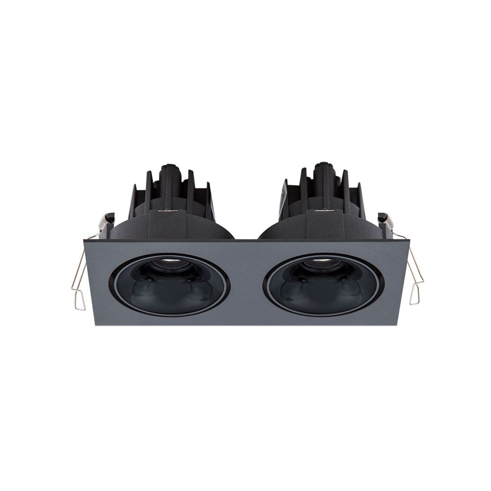 Cevon Dark Art Tilt/Rotate - 2x 11W Double Downlight gallery detail image