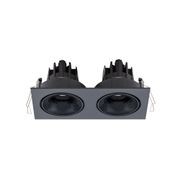 Cevon Dark Art Tilt/Rotate - 2x 11W Double Downlight gallery detail image