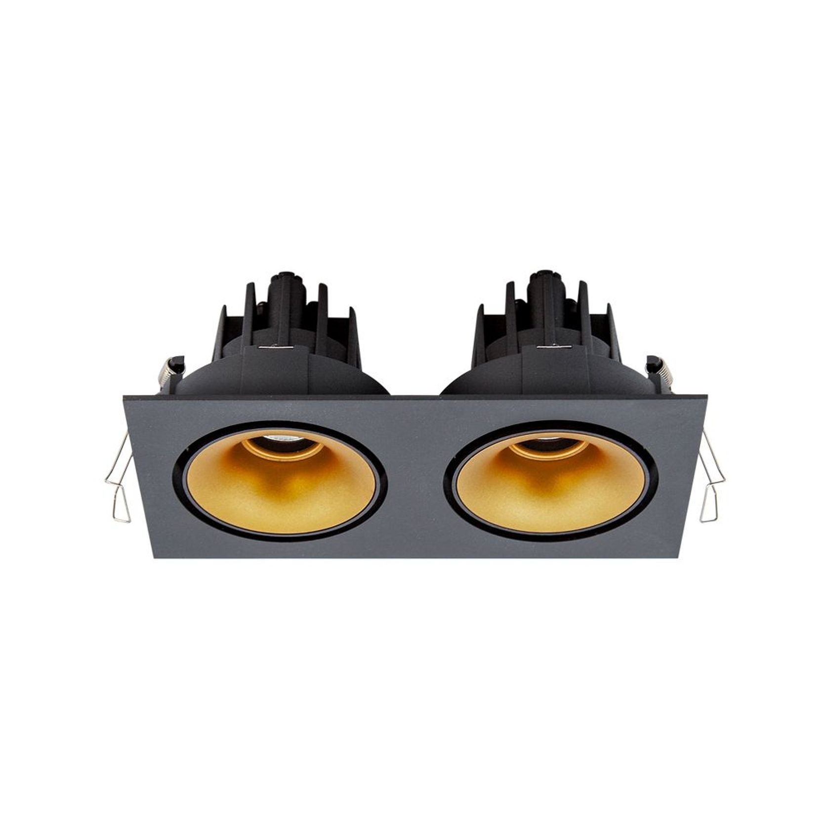 Cevon Dark Art Tilt/Rotate - 2x 11W Double Downlight gallery detail image