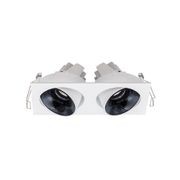 Cevon Dark Art Tilt/Rotate - 2x 11W Double Downlight gallery detail image