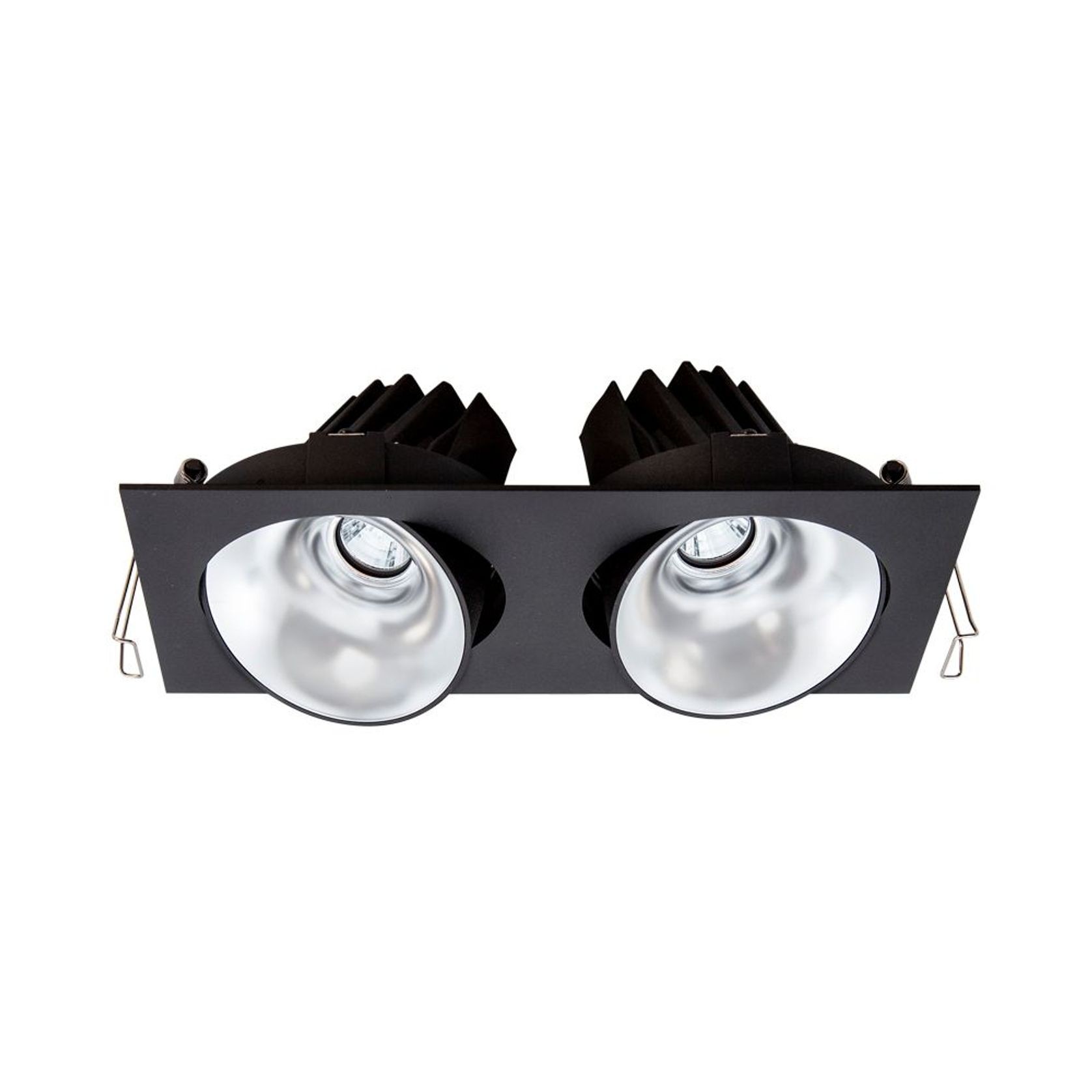 Cevon Dark Art Tilt/Rotate - 2x 14W Double Downlight gallery detail image