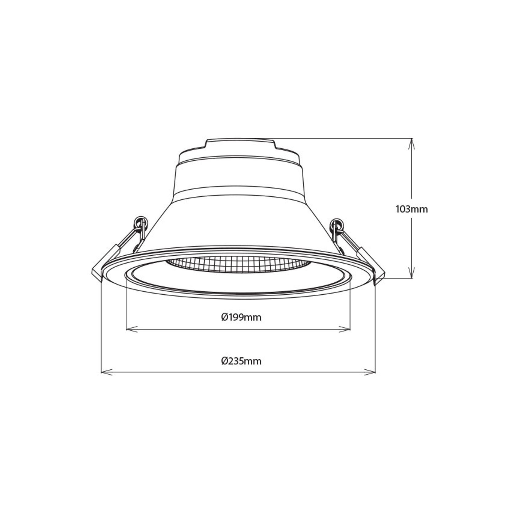 sLED Commercial Downlight gallery detail image