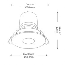 Allure - A502 - Downlight Round Tiltable Pinhole Low Glare CCT 10W gallery detail image