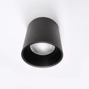black surface mounted outdoor downlight