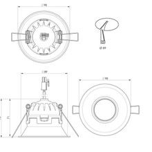 ZELA Deep Tiltz Downlight gallery detail image
