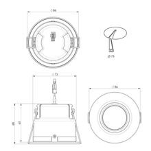 ZELA Fire Rated Tiltz Downlight gallery detail image