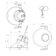 ZELA Offset Deep Tiltz Downlight gallery detail image