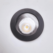 black outdoor downlight