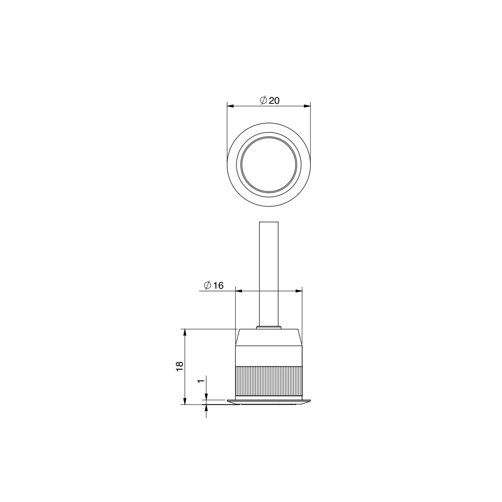 1W IP Rated Downlight gallery detail image