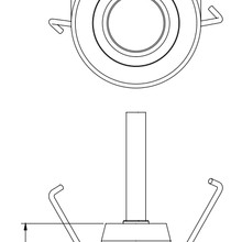 1W IP Rated Downlight - Spring Mount gallery detail image
