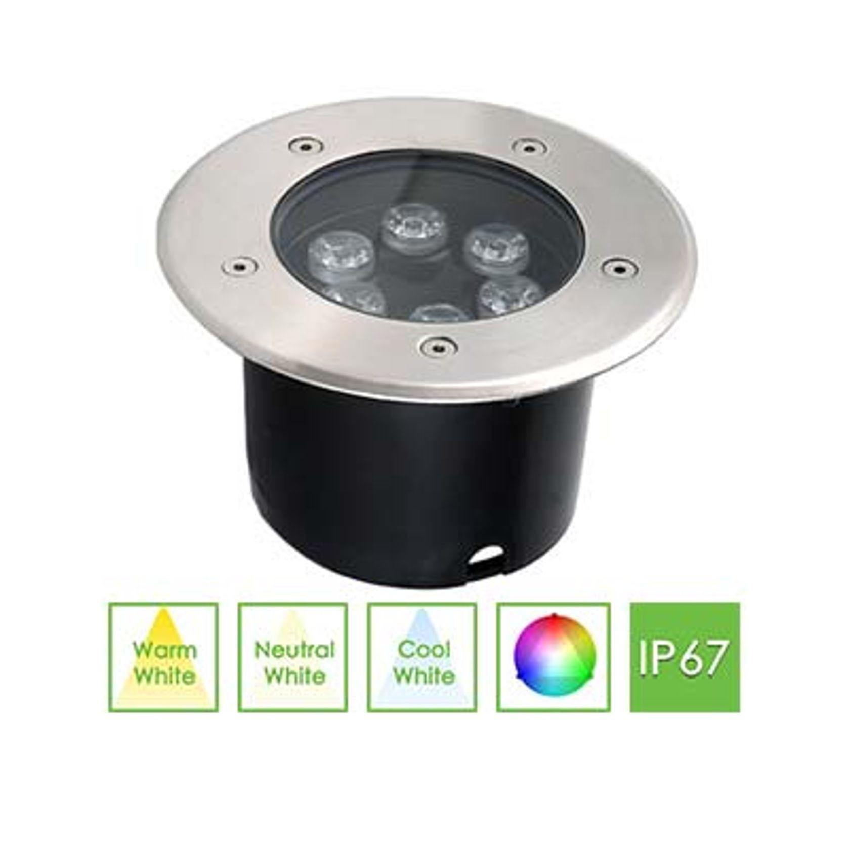 6W Round Inground Uplight gallery detail image