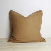 100% French Flax Linen Euro Pillowcase - Ginger gallery detail image