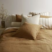 100% French Flax Linen Duvet Cover Set - Ginger gallery detail image