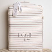 100% Stonewashed Cotton Duvet Set- Ginger Stripe gallery detail image