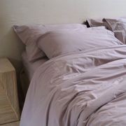 100% Stonewashed Cotton Duvet Set- Lavender gallery detail image