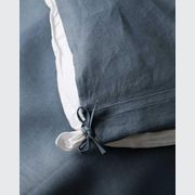 Ravello Linen Quilt Cover - Denim | Weave Home Bed Linen gallery detail image