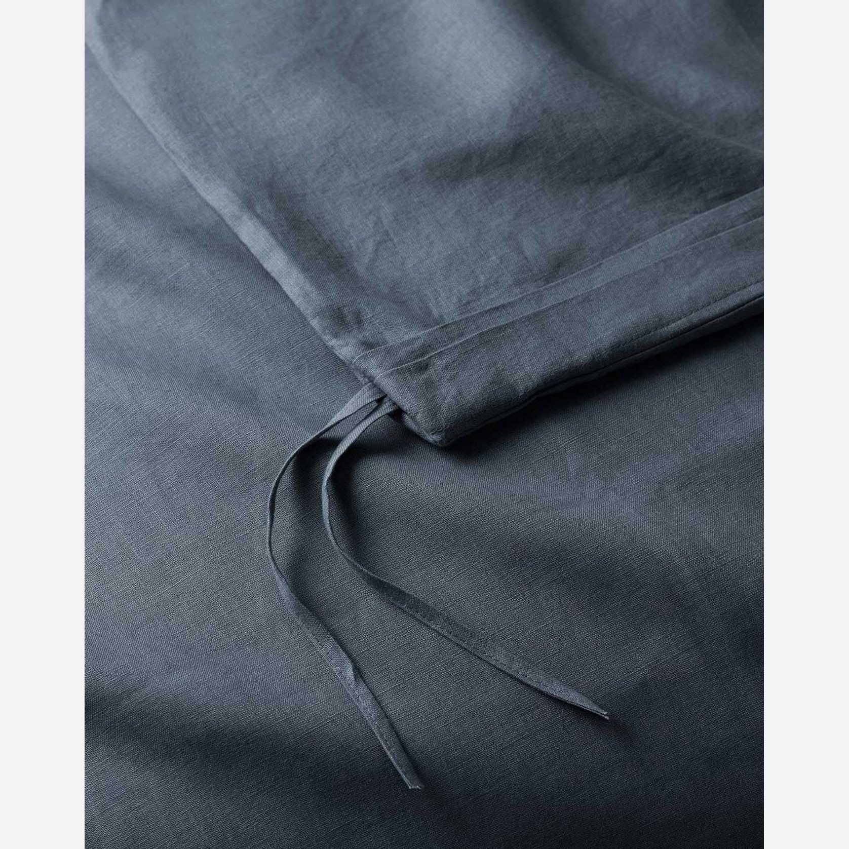 Ravello Linen Quilt Cover - Denim | Weave Home Bed Linen gallery detail image