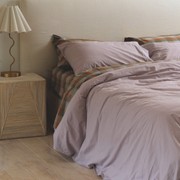 100% Stonewashed Cotton Duvet Set- Lavender gallery detail image