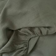 100% French Flax Linen Duvet Cover Set - Lichen gallery detail image