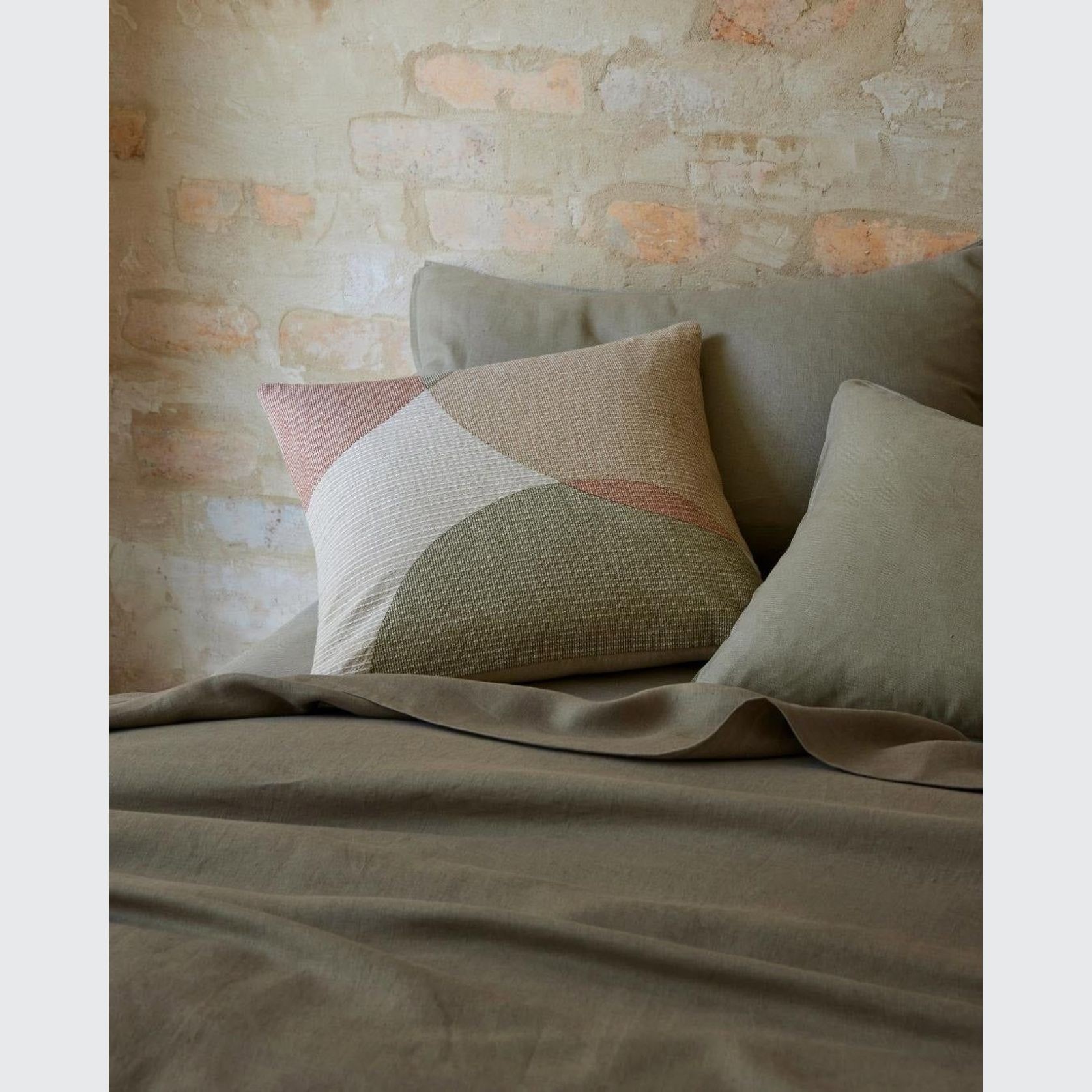 Ravello Linen Quilt Cover - Caper | Weave Home Bed Linen gallery detail image