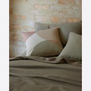 Ravello Linen Quilt Cover - Caper | Weave Home Bed Linen gallery detail image