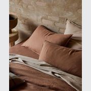 Ravello Linen Quilt Cover - Biscuit | Weave Home Bed Linen gallery detail image