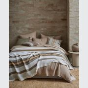 Ravello Linen Quilt Cover - Shell | Weave Home Bed Linen gallery detail image