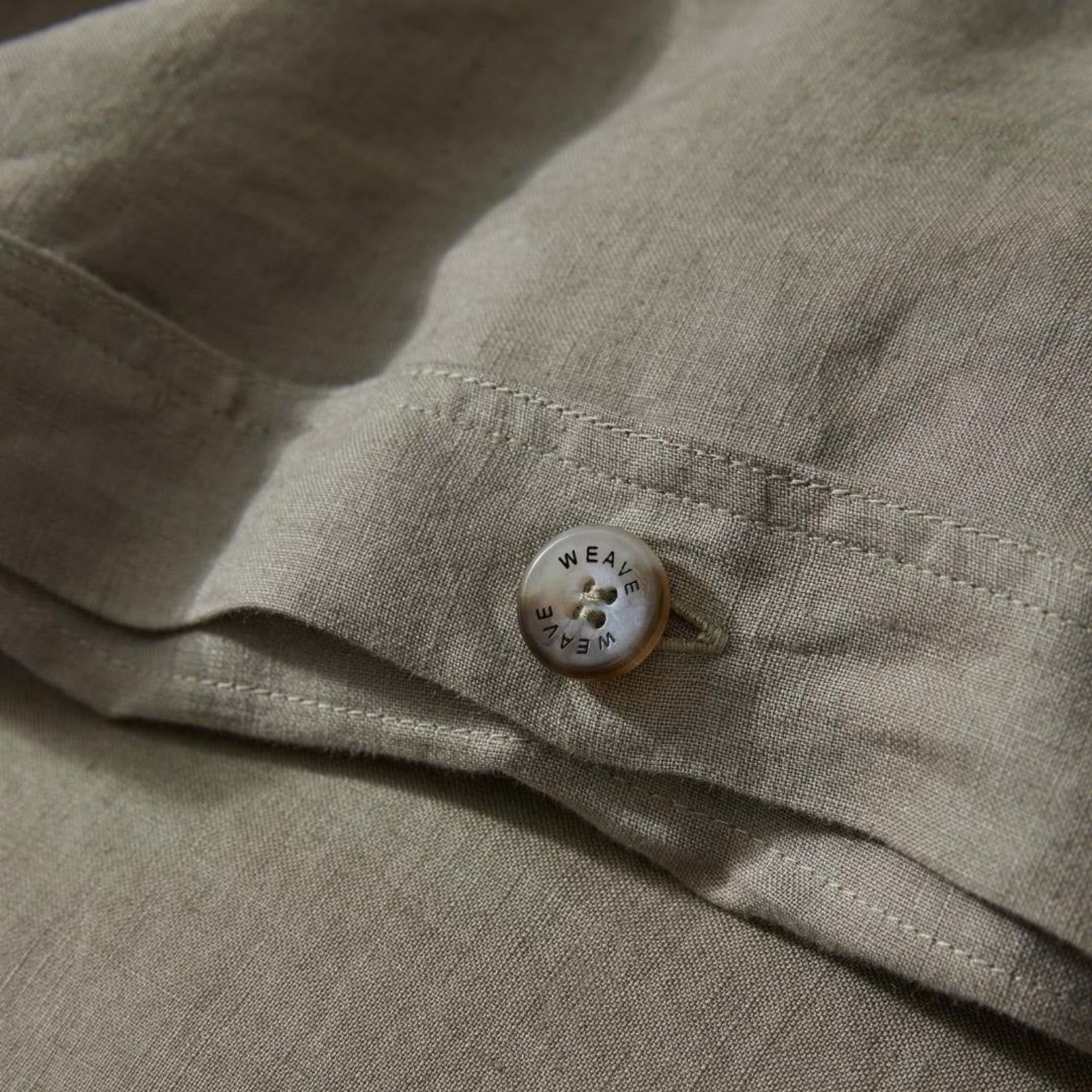 Ravello Linen Quilt Cover - Caper | Weave Home Bed Linen gallery detail image
