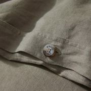 Ravello Linen Quilt Cover - Caper | Weave Home Bed Linen gallery detail image