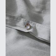 Ravello Linen Quilt Cover - Silver | Weave Home Bed Linen gallery detail image