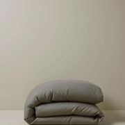 Ravello Linen Quilt Cover - Charcoal | Weave Home Bed Linen gallery detail image