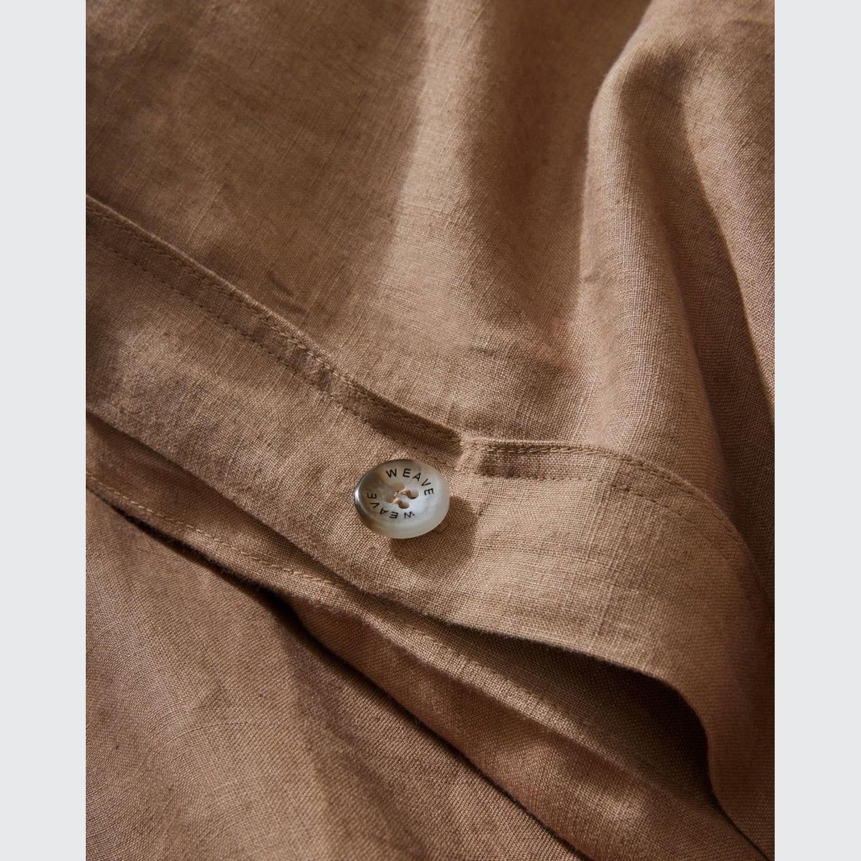 Ravello Linen Quilt Cover - Biscuit | Weave Home Bed Linen gallery detail image