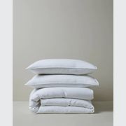 Ravello Linen Quilt Cover - White | Weave Home Bed Linen gallery detail image