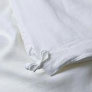 Ravello Linen Quilt Cover - White | Weave Home Bed Linen gallery detail image