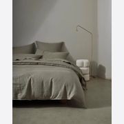 Ravello Linen Quilt Cover - Caper | Weave Home Bed Linen gallery detail image
