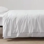 Cotton Percale Duvet Covers With Piping gallery detail image