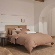 Ravello Linen Quilt Cover - Biscuit | Weave Home Bed Linen gallery detail image