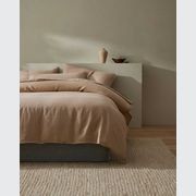 Ravello Linen Quilt Cover - Shell | Weave Home Bed Linen gallery detail image