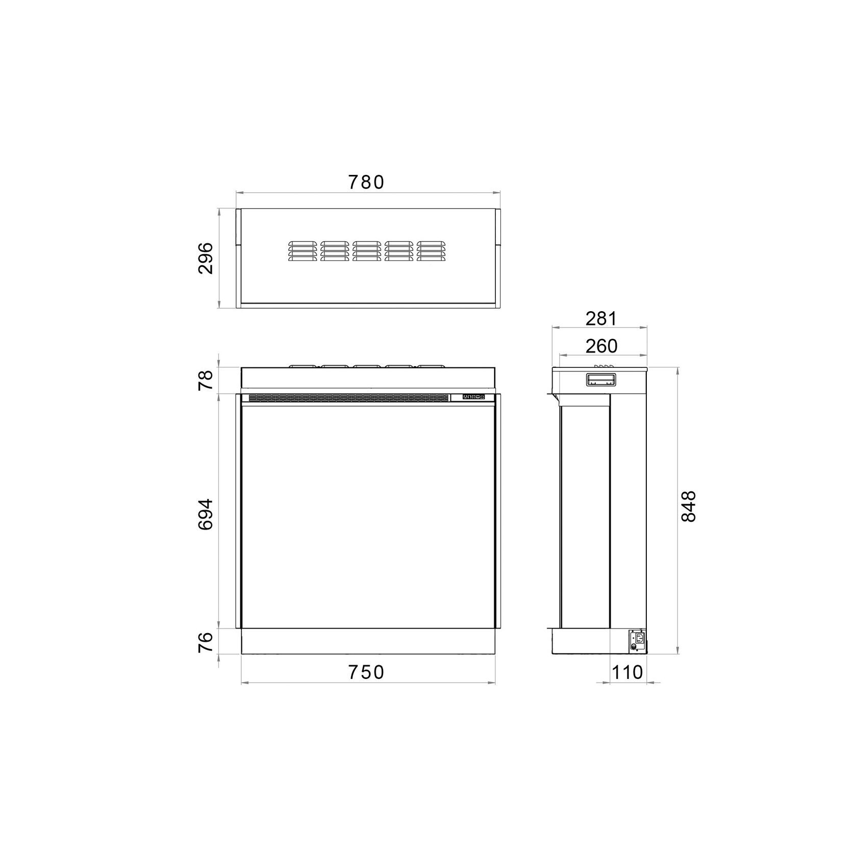 Rinnai ES 750 Electric Fire gallery detail image