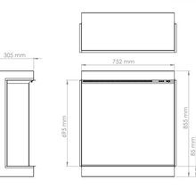 i750E | Electric Fireplace gallery detail image