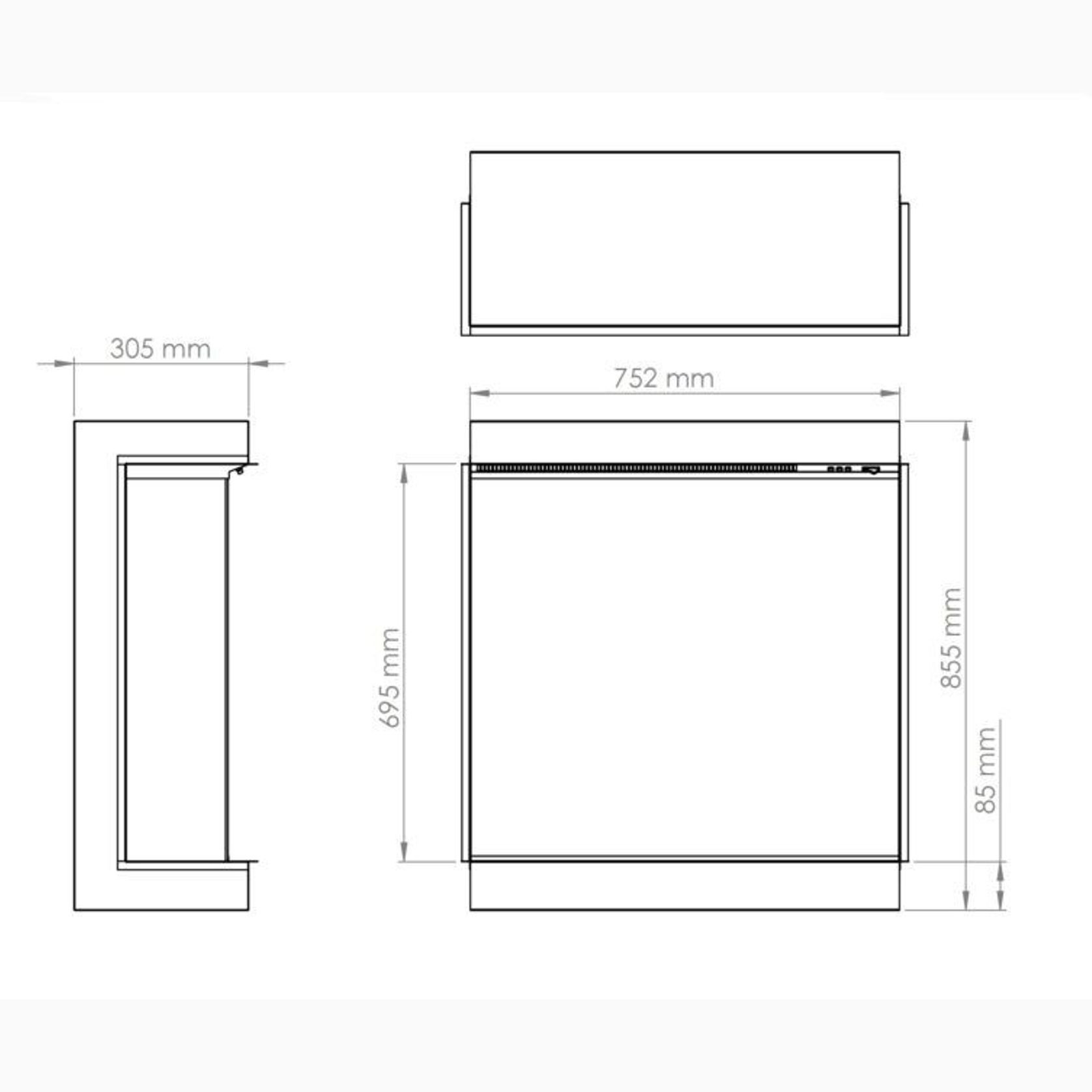 i750E | Electric Fireplace gallery detail image