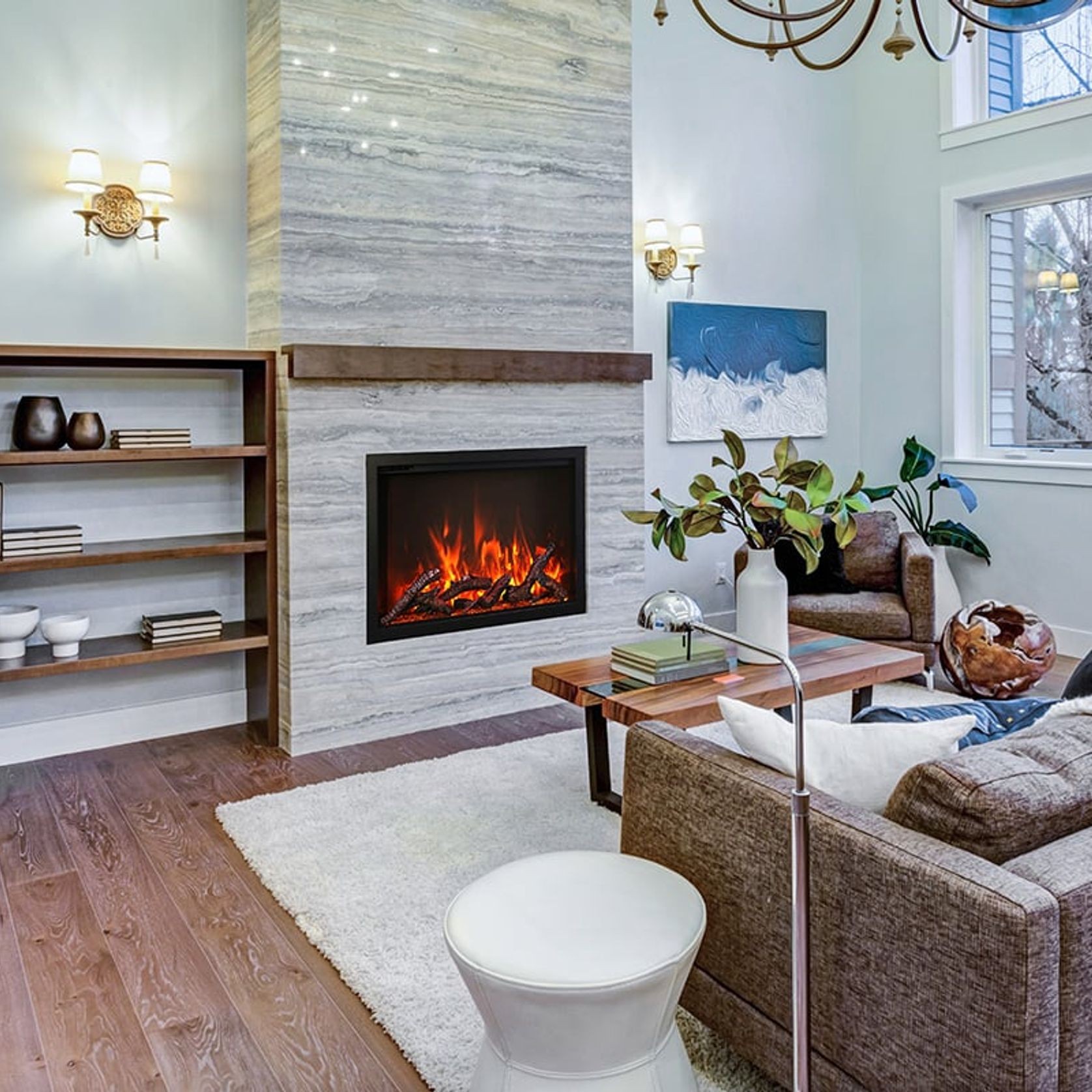 Amantii Traditional Trd38 Electric Fireplace gallery detail image