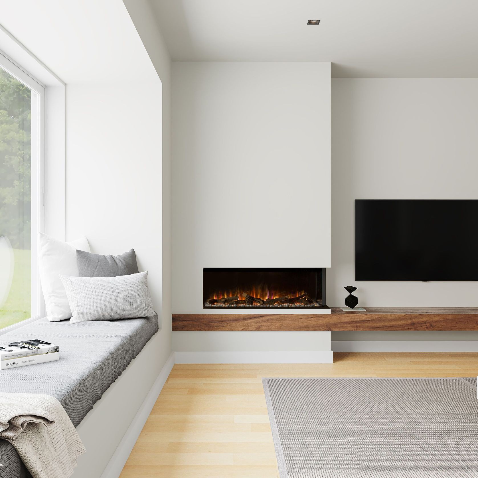 Ambe Multi49 Electric Fireplace | Landscape/Corner/Bay gallery detail image