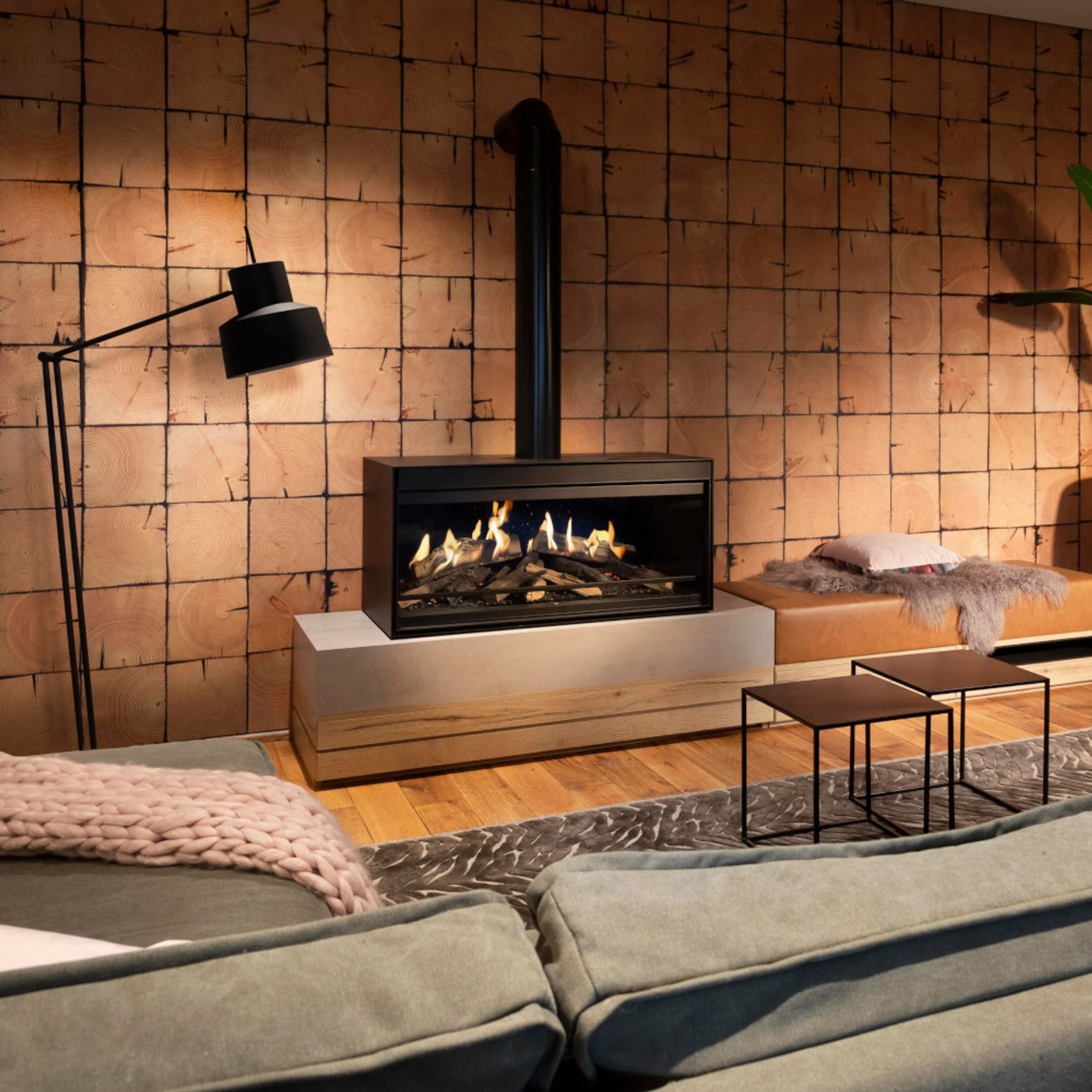 Kalfire E-one Freestanding Electric Fireplace gallery detail image