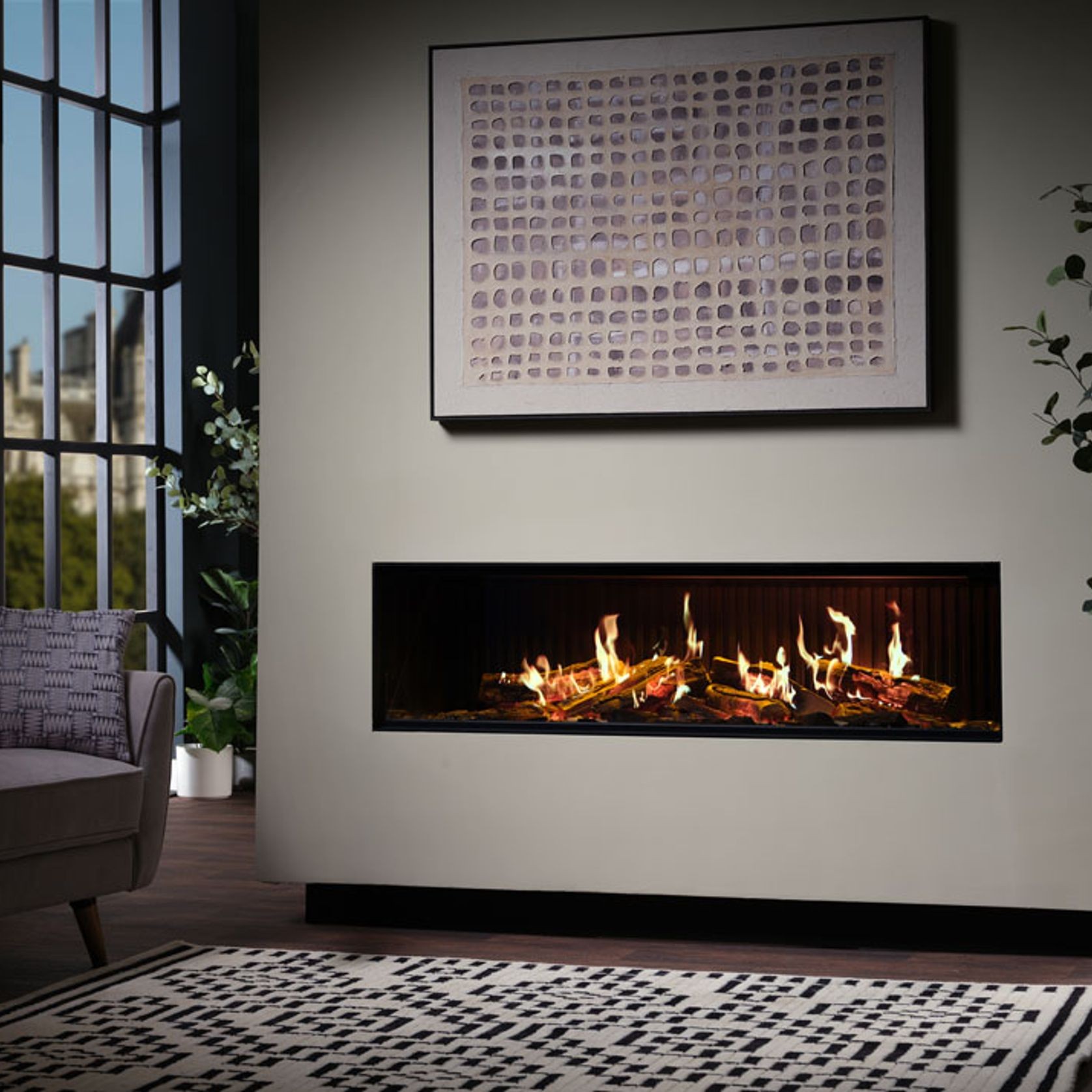 EL 1500 Holographic Electric Fire gallery detail image